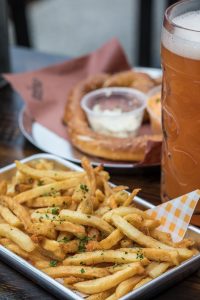 fries and beer