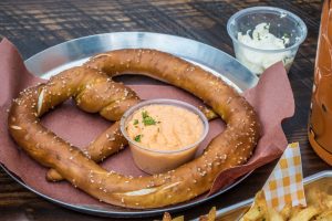 pretzel and beer cheese